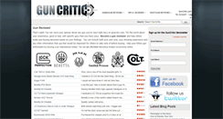 Desktop Screenshot of guncritic.com
